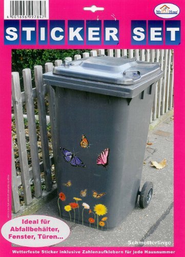 My Home Mülltonnen-Sticker "Schmetterling" von My Home