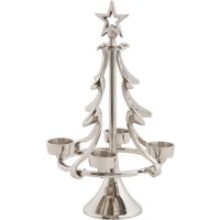 my home Adventsleuchter "Jason, Weihnachtsdeko", (1 St.), Kerzenhalter im besonderen Design, Tannenbaum aus Aluminium von My Home