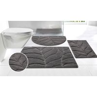 my home Badematte "Epense, Badvorleger, Badezimmer Teppich, Duschvorleger", fußbodenheizungsgeeignet-schnell trocknend, Badteppich, Uni Farben, Blätter, Hoch-Tief Effekt my home Badematte "Epense, Badvorleger, Badezimmer Teppich, Duschvorleger", fußbodenheizungsgeeignet-schnell trocknend, Badteppich, Uni Farben, Blätter, Hoch-Tief Effekt von My Home