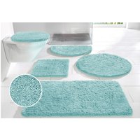 my home Badematte "Inga, Badezimmer Teppich, Badvorleger" Höhe 20 mm rutschhemmend beschichtet fußbodenheizungsgeeignet  schnell trocknend  strapazierfähig Badteppich, unifarben, weich, als halbrund und rechteckig erhältlich von My Home