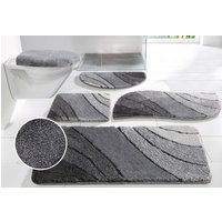 my home Badematte "Josie, Badvorleger, Badezimmer Teppich", rutschhemmend beschichtet, fußbodenheizungsgeeignet-schnell trocknend-strapazierfähig, Badteppich, Badematten, rechteckig, rund & als 3-tlg. Set erhältlich von My Home