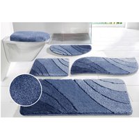 my home Badematte "Josie, Badvorleger, Badezimmer Teppich", rutschhemmend beschichtet, fußbodenheizungsgeeignet-schnell trocknend-strapazierfähig, Badteppich, Badematten, rechteckig, rund & als 3-tlg. Set erhältlich von My Home
