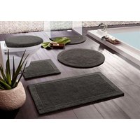 my home Badematte "Kapra, Badvorleger, Badezimmer Teppich" Höhe 14 mm beidseitig nutzbar  fußbodenheizungsgeeignet  strapazierfähig mit Bordüre, Badteppich, Badematte, Baumwolle von My Home