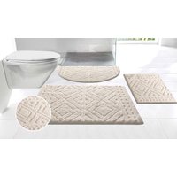 my home Badematte "Louvres, Badvorleger, Badezimmer Teppich, Duschvorleger", schnell trocknend, Badteppich, Uni Farben, Hoch-Tief Effekt, Boho-Style my home Badematte "Louvres, Badvorleger, Badezimmer Teppich, Duschvorleger", schnell trocknend, Badteppich, Uni Farben, Hoch-Tief Effekt, Boho-Style von My Home