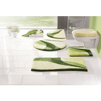 my home Badematte "Magnus, Badvorleger, Badezimmer Teppich", rutschhemmend beschichtet, strapazierfähig-schnell trocknend, mehrfarbig, Badteppich, Badematten auch als 2 teiliges Set & rund von My Home