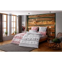 my home Bettwäsche "Sindbad", (2 tlg.), aus 100% Baumwolle, Biber (Flannell) Qualität, Bett- und Kopfkissenbezug mit Knöpfen, Bettwäsche Set unterstützt die Initiative Cotton made in Africa, Made in Green zertifiziert von My Home
