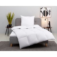 my home Daunenbettdecke + Kopfkissen "Cavanelle Bettdecke 135x200 cm, 155x220 cm", (Spar-Set), Set mit Kissen 40x80 oder 80x80 cm, Sommer, Winter, Made in Germany von My Home
