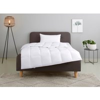 my home Federbettdecke + Kopfkissen "Irah Bettdecke 135x200 cm, 155x220 cm" Set mit Kissen 80x80 cm, Sommer, Winter, Made in Germany von My Home