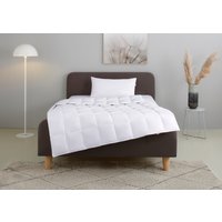 my home Federbettdecke + Kopfkissen "Irah Bettdecke 135x200 cm, 155x220 cm" Set mit Kissen 80x80 cm, Sommer, Winter, Made in Germany von My Home