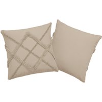 my home Dekokissen "Monnia" unifarben, Kissenhüllen ohne Füllung mit Reißverschluss, 2 Stück von My Home