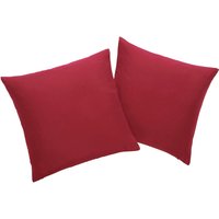 my home Dekokissen "Raja" einfarbig, Kissenhüllen ohne Füllung, 40 x 40 cm, 2er-Set, Mikrofaser von My Home