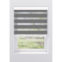 my home Doppelrollo "Greta" Lichtschutz ohne Bohren freihängend mit Kassette, Befestigung mit Klemmträgern von My Home