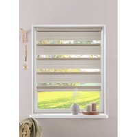 my home Doppelrollo "PAGELLA" Lichtschutz Blendschutz  Sichtschutz  Verdunkelung ohne Bohren freihängend mit eingewebten Chenillefäden NEUHEIT von My Home