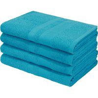 my home Duschtücher "Vanessa, als Set und Serie erhältlich, 4 Duschtücher, 70x140cm" Handtücher mit Bordüre, 100% Baumwolle, einfarbig, weich von My Home