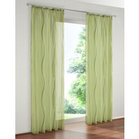 my home Gardine "Dimona" Kräuselband 2 Stk. tlg. 2er-Set, transparent, Voile, Polyester von My Home