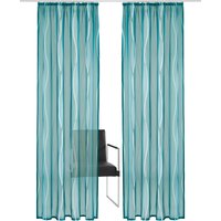 my home Gardine "Dimona" Kräuselband 2 Stk. tlg. 2er-Set, transparent, Voile, Polyester von My Home