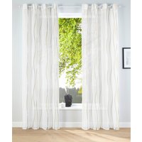 my home Gardine "Dimona" Ösen 2 Stk. tlg. 2-er Set, transparent, Voile, Polyester, Wellen von My Home