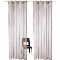 my home Gardine "Dimona" Ösen 2 Stk. tlg. 2er-Set, transparent, Voile, Polyester von My Home
