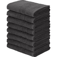 my home Handtuch Set "Inga, 8 tlg. Handtuch-Set 50x100cm" Handtücher mit feiner Bordüre, 100% Baumwolle, einfarbig, weich von My Home