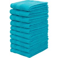 my home Handtuch Set "Handtücher mit Bordüre, 100% Baumwolle, einfarbig, weich", (Set, 10 St., 10 Seiftücher (30x30 cm) von My Home