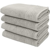 my home Duschtücher "Sanremo Premium, Premium Handtücher, 600 gr/m², 70x140cm" mit Bordüre, flauschig und weich, dicke Qualität, 5 Jahre Garantie von My Home