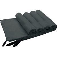 my home Handtücher "Xavi, 4 Teile, ideal als Sporthandtuch, Reisehandtuch, Strandtuch", (Set, 4 St., 4x), diverse Größen, sehr leicht, kompakt, schnelltrocknend, Mikrofaser von My Home