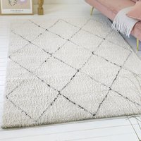 OTTO home Hochflor-Teppich "Aveline, auch als Läufer erhältlich", rechteckig, 35 mm Höhe, Langflor, Shaggy im Berber Stil, geometrisch, Raute, Wohnzimmer OTTO home Hochflor-Teppich "Aveline, auch als Läufer erhältlich", rechteckig, 35 mm Höhe, Langflor, Shaggy im Berber Stil, geometrisch, Raute, Wohnzimmer von Otto Home