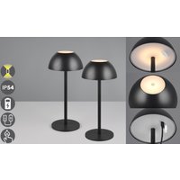 my home LED Außen-Tischleuchte "Abbey Tischleuchte 2er-Set" LED-Board 2 Stk. Warmweiß 2er Set Outdoor Akku Tischlampe Pilzdesign USB-C 4-fach Touch Dimmer von My Home