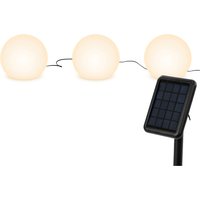 my home LED Solarleuchte "Orlaith, LED-Solar Kugelleuchten, 3er Set", Leuchtmittel LED-Modul  LED fest integriert, mit Erdspießen von My Home