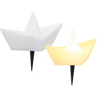 my home LED Solarleuchte "Quinlan, 2er Set LED-Solar Schiff", Leuchtmittel LED-Modul  LED fest integriert, mit Erdspießen von My Home