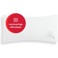 my home Microfaserkissen "Baca, Kopfkissen 40x80cm und 80x80 cm, 2-tlg" Füllung: Polyesterfaser Spar-Set, 2-tlg., 2 Stk. tlg. Kissen im Spar-Set: sehr gutes Preis- / Leistungsverhältnis von My Home