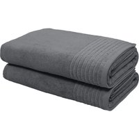 my home Saunatuch "Sanremo Premium, Premium Handtücher, 600 gr/m², 80x200cm" Bordüre, einfarbig, flauschig, weich, dicke Qualität, 5 Jahre Garantie von My Home