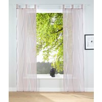 my home Schiebegardine "Dimona" Schlaufen 2 Stk. tlg. 2er-Set, Fertiggardine, inkl. Beschwerungsstange, Wellen von My Home