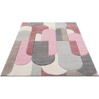 my home Teppich "Pautz", rechteckig, handgearbeiteter Konturenschnitt, Hoch-Tief-Effekt, wende-Teppich von My Home