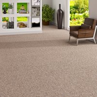 my home Teppichboden "Ruva, Schlinge" rechteckig 6 mm Höhe strukturierte Oberfläche, Breite 400 cm, strapazierfähig, Wohnzimmer von My Home