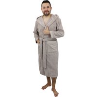 my home Unisex-Bademantel "Tailles, ideal für Sauna & Spa, Hotelbademantel, Morgenmantel", (1 St.), langer Bademantel für Damen und Herren, 100% Baumwolle, XS-3XL von My Home
