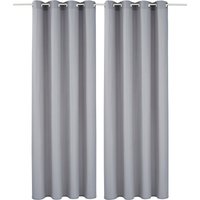my home Vorhang "Raja" Ösen 2 Stk. tlg. 2er-Set, Bestseller, einfarbig, modern, pflegeleichte Mikrofaser von My Home