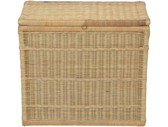 my home Wäschetruhe Duo, mit 2 Kammern, braun, lackiert, natur von My-Home