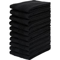 my home Waschlappen "Vanessa, als Set und Serie erhältlich, 10 Seiftücher, 30x30cm" Handtücher mit Bordüre, 100% Baumwolle, einfarbig, weich von My Home