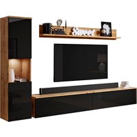 INOSIGN Wohnwand "PARIS, Vitrine Türanschlag links/rechts wechselbar" Komplett-Set, 3 Stk. tlg. von Inosign