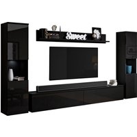 INOSIGN Wohnwand "PARIS, Vitrine Türanschlag links/rechts wechselbar" Komplett-Set, 4 Stk. tlg. von Inosign