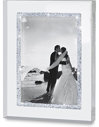 My IMPLEXIONS Glitzernder Bilderrahmen veredelt mit 8.000 SWAROVSKI Kristallen für Bilder 9 x 13 cm/Fotorahmen für Hochzeitsfotos, Partnerfotos von My IMPLEXIONS
