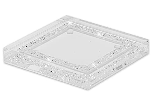My IMPLEXIONS Luxuriöser Untersetzer Frame mit Swarovski Kristallen/Elegante Tischdeko (1 Stück - transparent) von My IMPLEXIONS