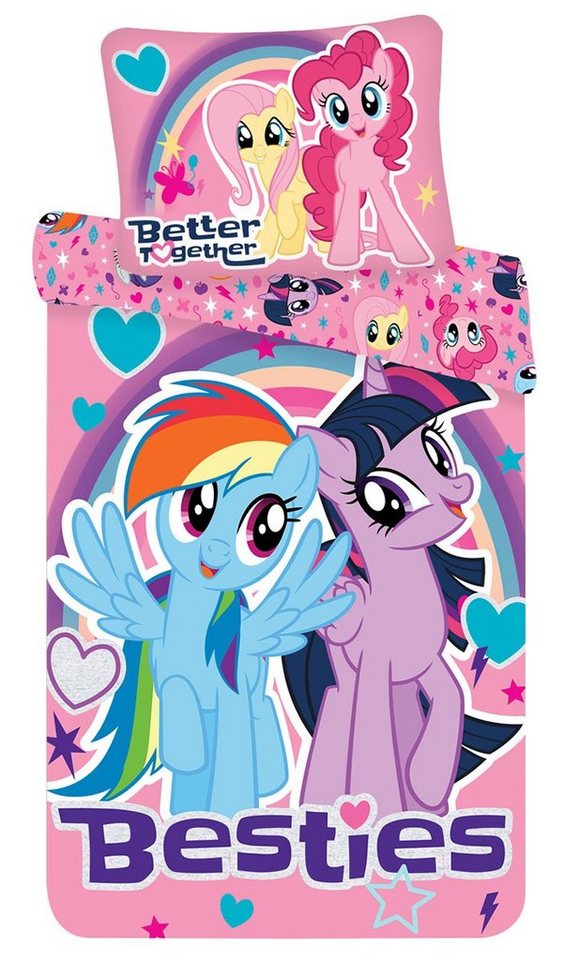 Kinderbettwäsche Besties, My Little Pony, Renforcé, 2 teilig von My Little Pony