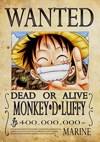 Poster One Piece Luff Wanted Anime Manga Poster One Piece Luff Wanted Anime Manga von My Little Poster