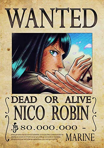 Poster One Piece Nico Robin Wanted Anime Manga von My Little Poster