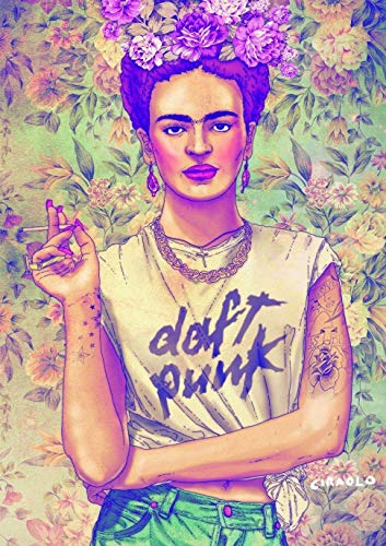 Poster Poster Frida Kahlo Daft Punk Style Wandkunst Poster Poster Frida Kahlo Daft Punk Style Wandkunst von My Little Poster