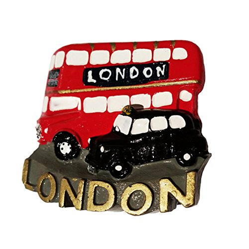 # 1 Collectible Route Master Bus und London Cab/Taxi/Black Cab/Hackney Kutsche Collectible Polyresin UK MAGNET Souvenir. Souvenir/Speicher/MEMORIA. spezielle, Einzigartige British UK Collectible Magnet. Hier ist eine unvergessliche London Souvenir. Aimant/Magnet/Magnete/ImÁn. S01 von My London Souvenirs