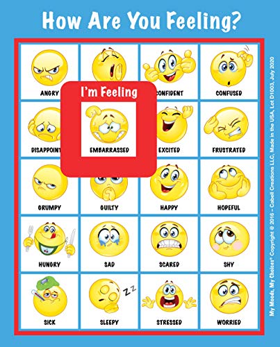 My Moods, My Choices Emoji-Magnete, ideal für Kühlschrank, Aktenschrank oder andere Metalloberflächen. Größe: 18,4 x 22,9 cm. von My Moods, My Choices