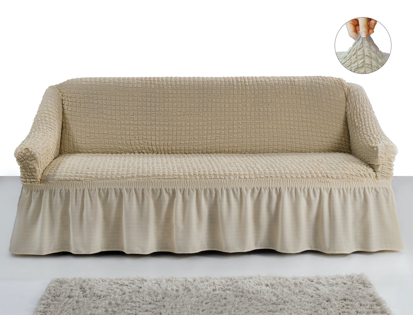 Sofahusse Sofahusse 3-Sitzer Sofabezüge elastischer Sofa Überwurf SF, My Palace, weich, elastisch und waschbar - Ein neues Wohngefühl. von My Palace